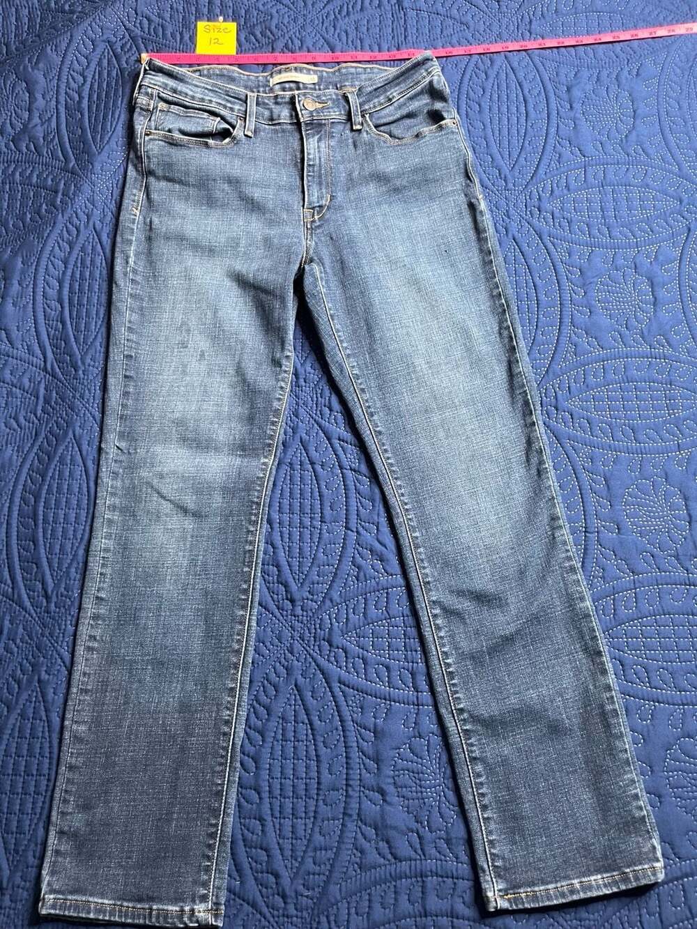 Levi’s Mid-Rise Skinny Jeans Women’s Blue Denim Stretch-Style Fit